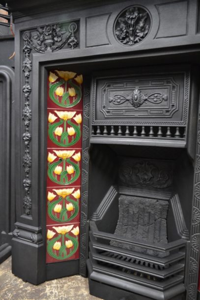 Victorian Primrose Tiled Combination Fireplace 2057TC Oldfireplaces