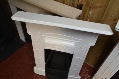 Painted Art Nouveau Bedroom Fireplace 2077B Old Fireplaces.