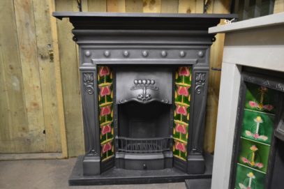 Edwardian Art Noveau Tiled Combination 2093TC Old Fireplaces