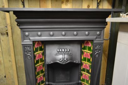 Edwardian Art Noveau Tiled Combination 2093TC Old Fireplaces