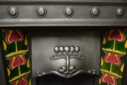 Edwardian Art Noveau Tiled Combination 2093TC Old Fireplaces