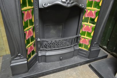 Edwardian Art Noveau Tiled Combination 2093TC Old Fireplaces