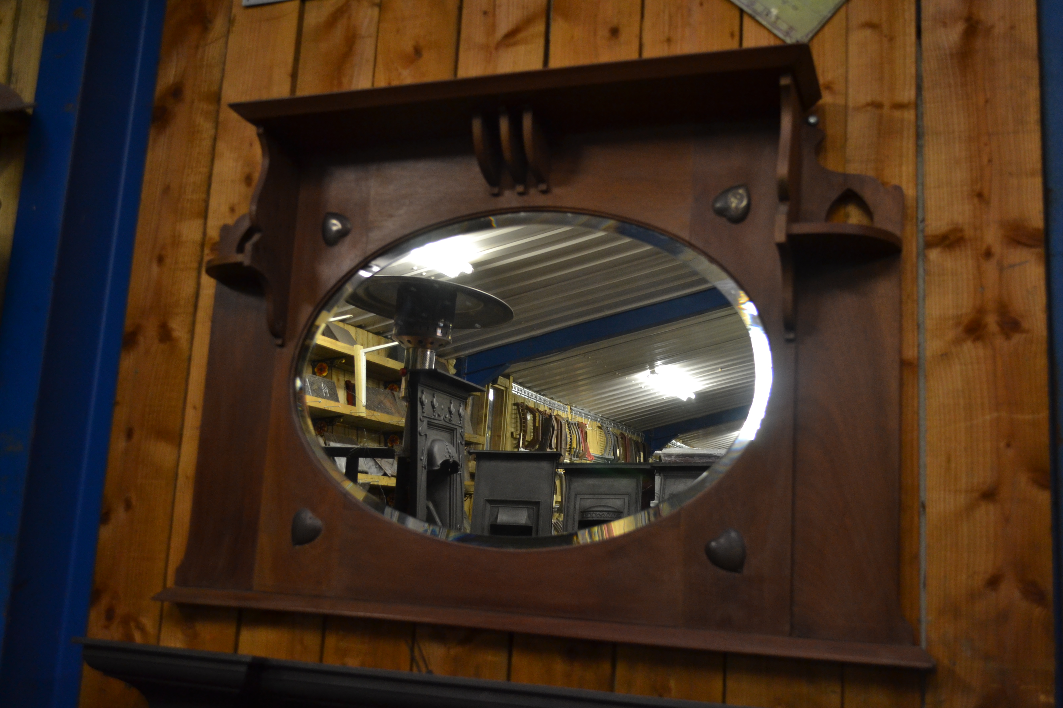 Antique Arts Crafts Mirror 3001m