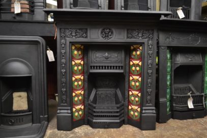 Victorian Primrose Tiled Combination Fireplace - 2057TC - The Antique Fireplace Company