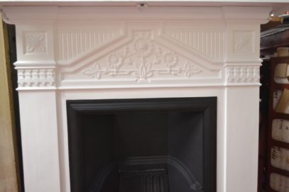 Black & White Victorian Daisy Fireplace 3026LC Antique Fireplace Company