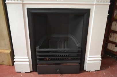 Black & White Victorian Daisy Fireplace 3026LC Antique Fireplace Company