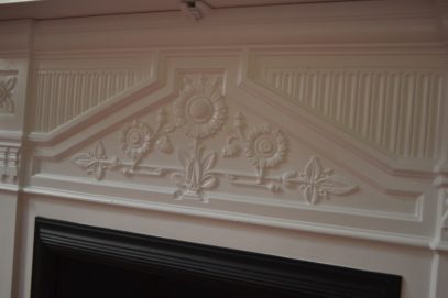 Black & White Victorian Daisy Fireplace 3026LC Antique Fireplace Company