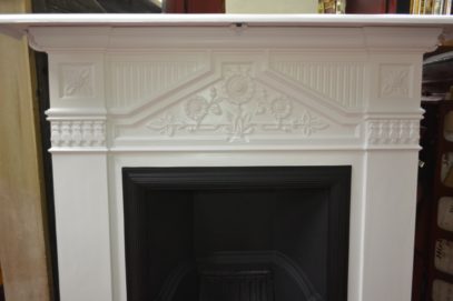 Black & White Victorian Daisy Fireplace 3026LC Antique Fireplace Company