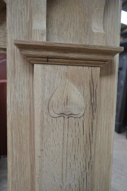 Oak Art Nouveau Fire Surround - 3062WS