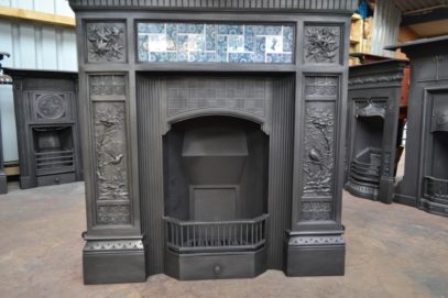 Arts and Crafts Tiled Fireplace - Antique Fireplace Company