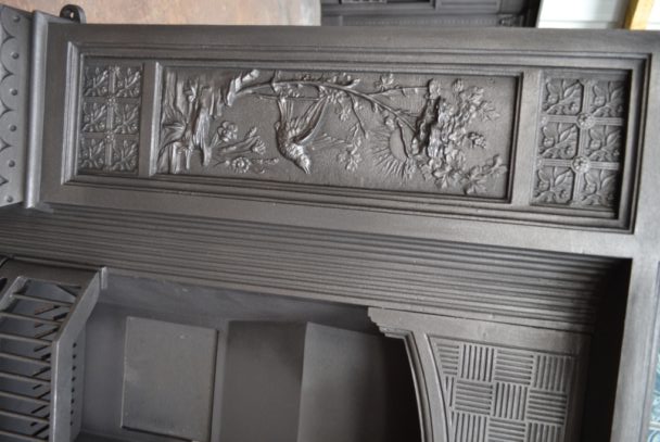 Victorian Arts & Crafts Tiled Fireplace - 3080TC - Image 6