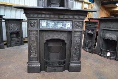 Victorian Arts & Crafts Tiled Fireplace - 3080TC - The Antique Fireplace Company