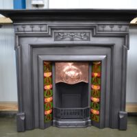 Art Nouveau Cast Iron Surround 3084CS - Oldfireplaces