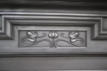 Art Nouveau Cast Iron Surround 3084CS - Oldfireplaces