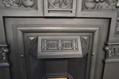 Victorian Fireplace Decorated with Grapes and Pears 3088MC