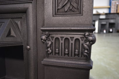Victorian Fireplace Decorated with Grapes and Pears 3088MC