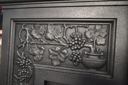 Victorian Fireplace Decorated with Grapes and Pears 3088MC