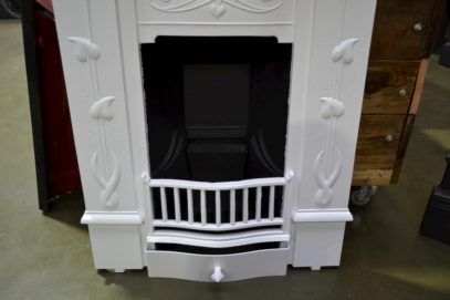 Art Nouveau Fireplace with hearth shaped leaves 3094B - Oldfireplaces