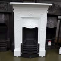 Black & White Art Nouveau Bedroom Fireplace 3095B - Oldfireplaces