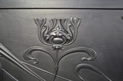 Edwardian Art Nouveau Cast Iron Surround 3098CS - Oldfireplaces