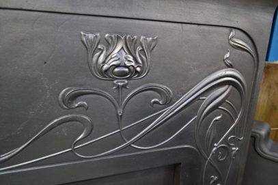 Edwardian Art Nouveau Cast Iron Surround 3098CS - Oldfireplaces