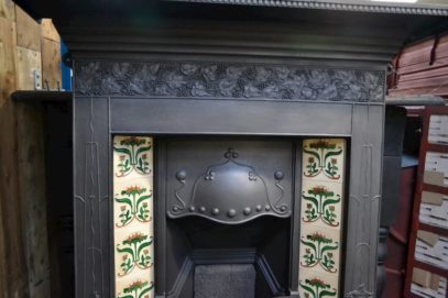 Art Nouveau Tiled Combination with Ivy detail 3099TC - Oldfireplaces