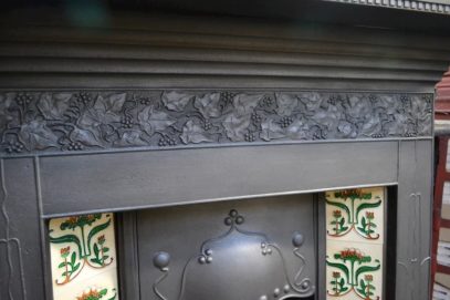 Art Nouveau Tiled Combination with Ivy detail 3099TC - Oldfireplaces