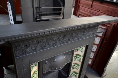 Art Nouveau Tiled Combination with Ivy detail 3099TC - Oldfireplaces