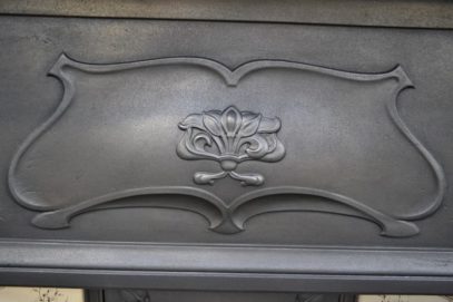 Restored Art Nouveau Tiled Fireplace 4001TC - Antique Fireplace Company