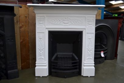 Victorian Cast Iron Painted Fireplace 4005LC - Oldfireplaces