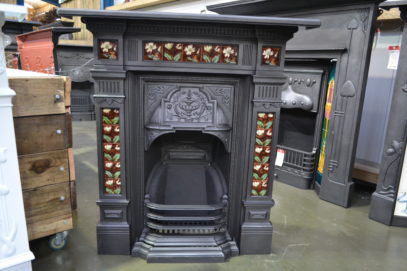 Reclaimed Victorian Tiled Fireplace - 4000TC - Antique Fireplace Co