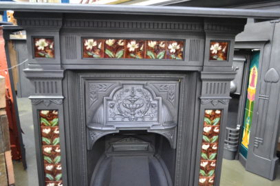 Reclaimed Victorian Tiled Fireplace - 4000TC - Antique Fireplace Co
