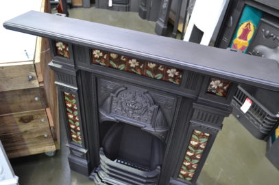 Reclaimed Victorian Tiled Fireplace - 4000TC - Antique Fireplace Co