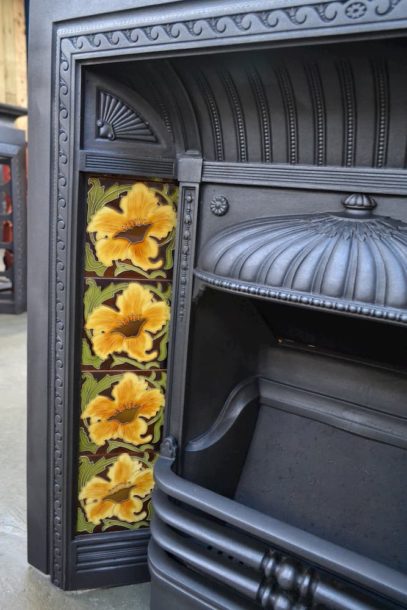 Victorian Tiled Fire Insert 4008TI - Antique Fireplace Company