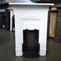 Art Nouveau Bedroom Fireplace Painted 4022B - Oldfireplaces