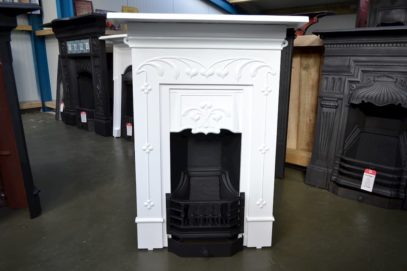 Art Nouveau Bedroom Fireplace Painted 4022B - Oldfireplaces