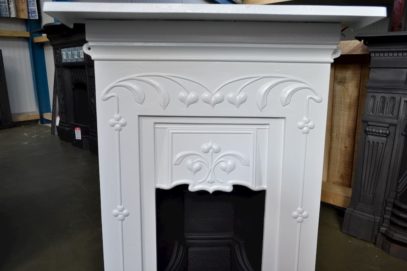 Art Nouveau Bedroom Fireplace Painted 4022B - Oldfireplaces