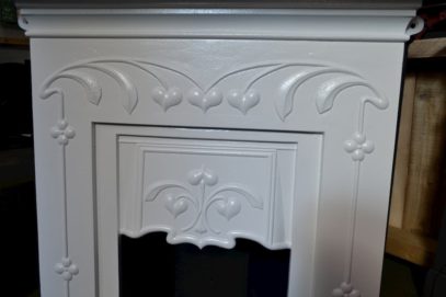 Art Nouveau Bedroom Fireplace Painted 4022B - Oldfireplaces