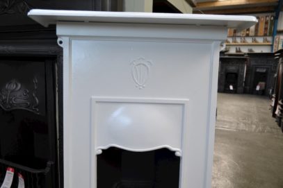 White Art Nouveau Bedroom Fireplace 4024B - Oldfireplaces