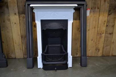 Edwardian Art Nouveau Fireplaces in Black & White 4026B - Oldfireplaces