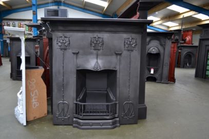 Art Nouveau Fireplace Combination 4028LC - Oldfireplaces