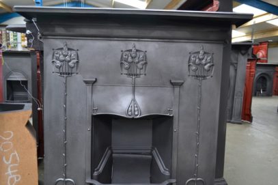 Art Nouveau Fireplace Combination 4028LC - Oldfireplaces