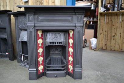 Late Victorian Tiled Combination Fireplace 4033TC - Oldfireplaces