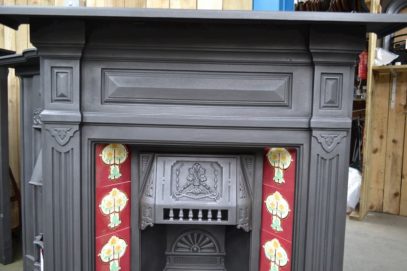 Late Victorian Tiled Combination Fireplace 4033TC - Oldfireplaces