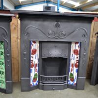 Art Nouveau Combination Fireplace 'The Vienna' 4046TC - Oldfireplaces