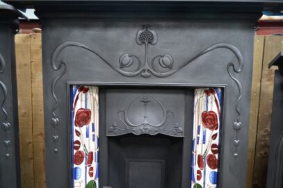 Art Nouveau Combination Fireplace 'The Vienna' 4046TC - Oldfireplaces