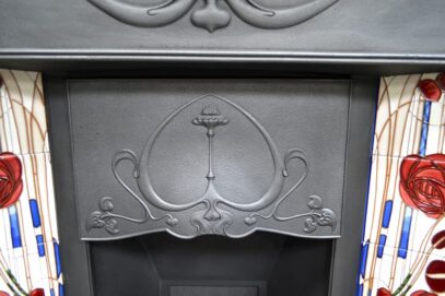 Art Nouveau Combination Fireplace 'The Vienna' 4046TC - Oldfireplaces