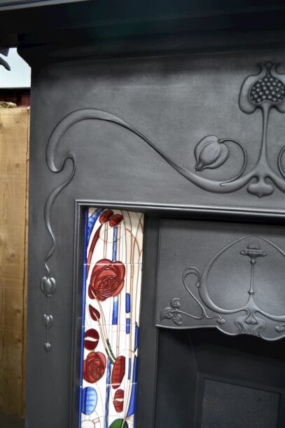 Art Nouveau Combination Fireplace 'The Vienna' 4046TC - Oldfireplaces