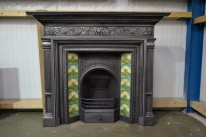 Original Arts & Crafts Cast Iron Surround 4096CS - Oldfireplaces