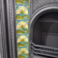 Art Nouveau Fireplace Tile Set AN001 - Oldfireplaces